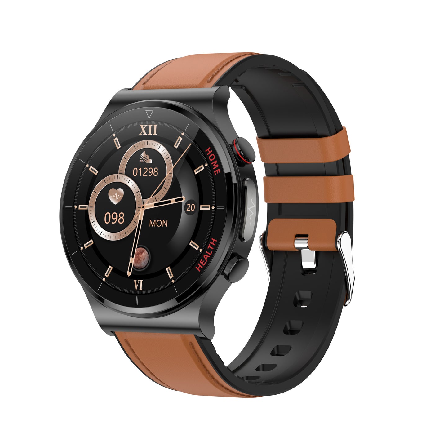Reloj inteligente láser con monitorización de frecuencia cardíaca, presión arterial, temperatura y ECG de oxígeno