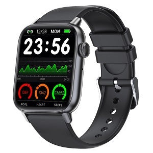 Reloj inteligente con asistente de voz y control de la frecuencia cardíaca, el oxígeno en sangre y la temperatura corporal