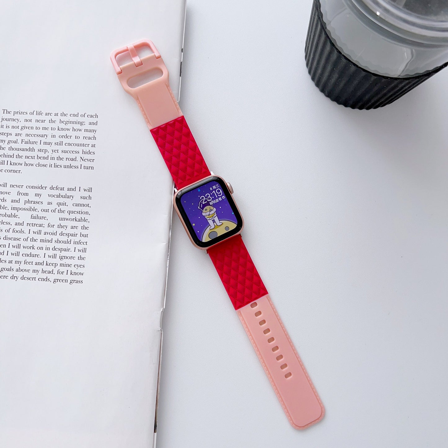 Replaceable Watch Two-tone Leather Strap
