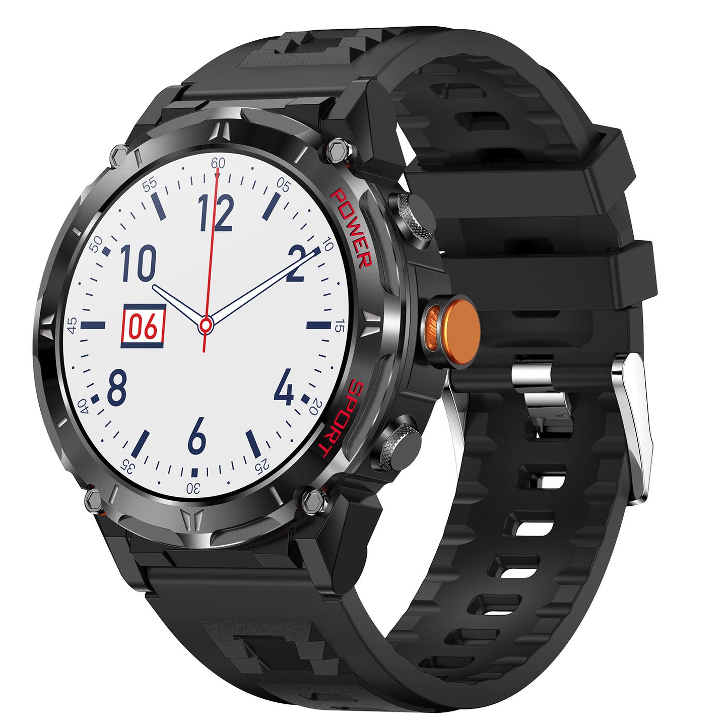 Nuevo reloj inteligente Y18 de 143 pulgadas con monitorización de presión de altitud y GPS de oxígeno en sangre