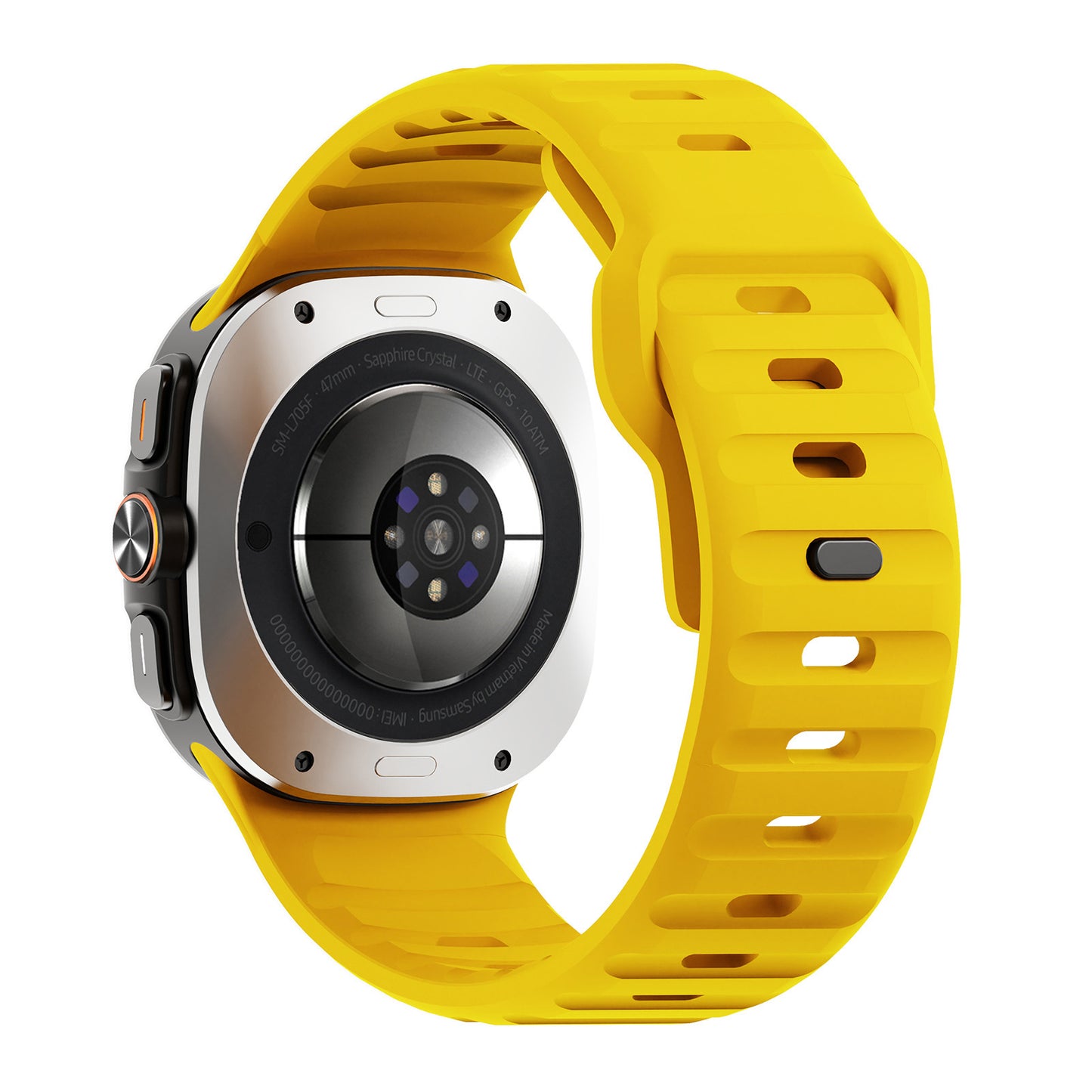 Correa de silicona con hebilla inversa Ultra Wave para reloj compatible con 47 mm