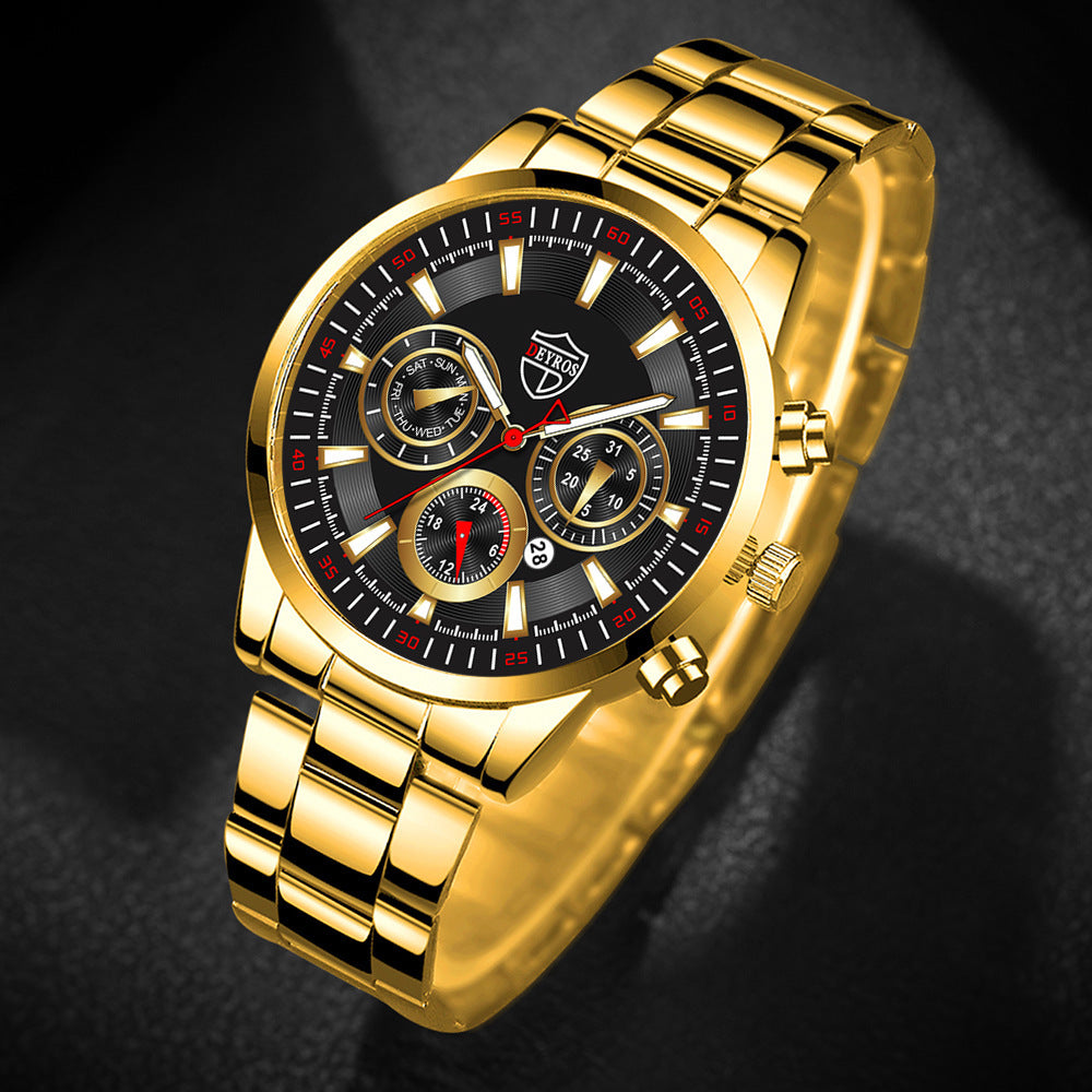 Reloj de moda para hombre, reloj de calendario luminoso, reloj deportivo de negocios