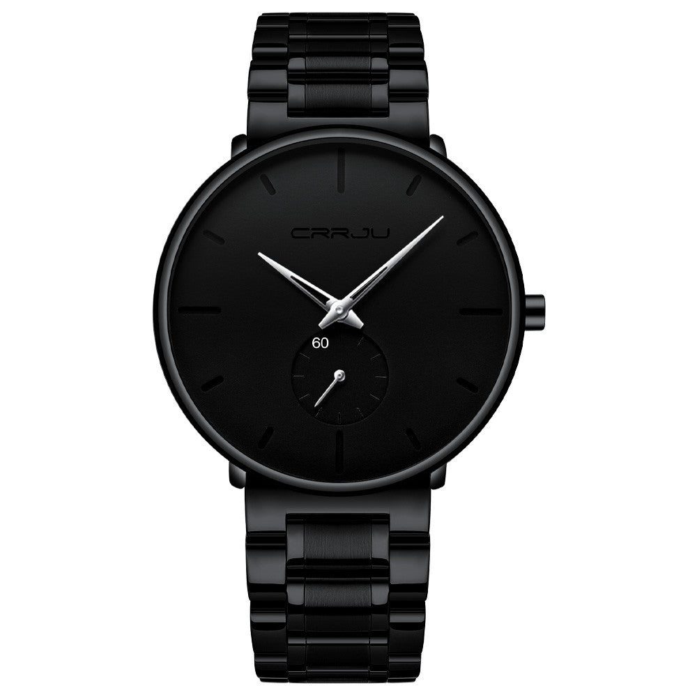 Men's New Steel Band Waterproof Watch Thin