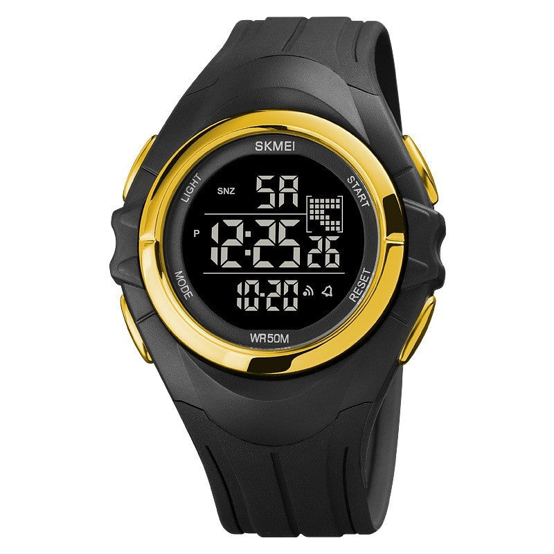 Reloj electrónico deportivo para estudiantes con doble horario para exteriores