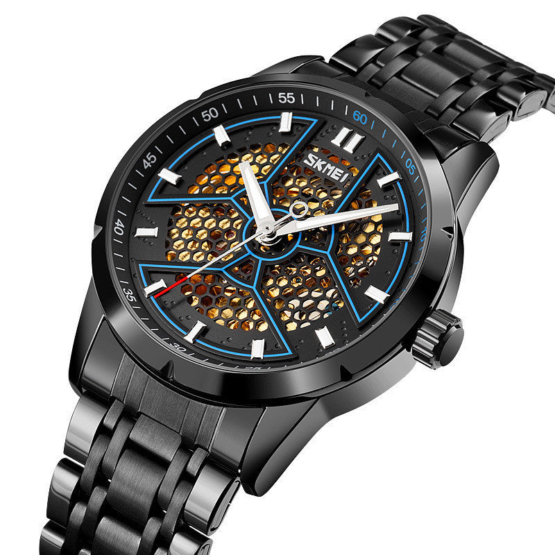 Reloj mecánico esqueleto para hombre automático Creative Honeycomb