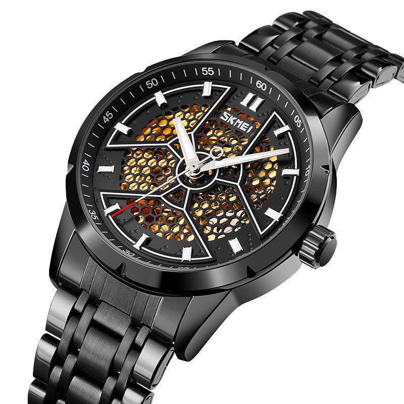 Reloj mecánico esqueleto para hombre automático Creative Honeycomb