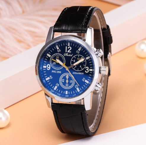 Reloj de cuarzo deportivo para estudiantes con cinturón para hombre