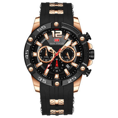 Men's Watch Sports Quartz Fashion Silicone Band