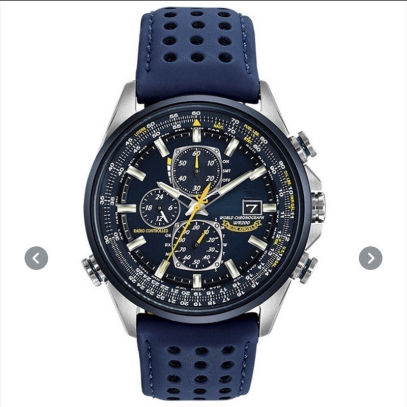 Cross-border Men's Casual Watch Six-Needle Steel Belt Tape Hot Sale