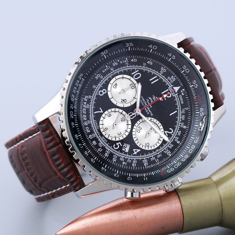 6-pin quartz watch with calendar