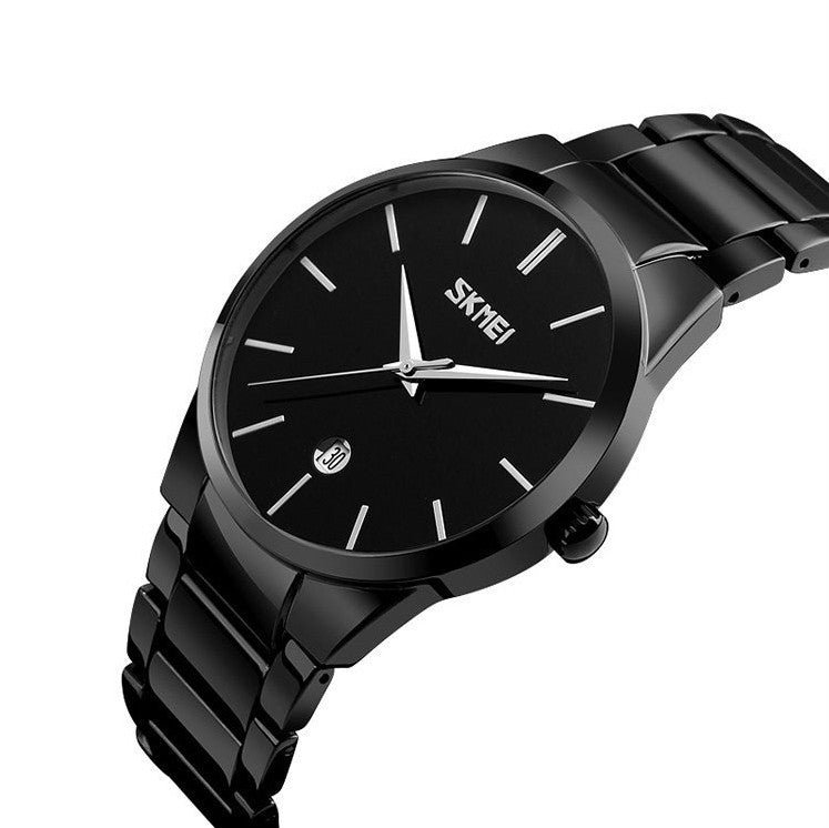 Steel strap quartz watch