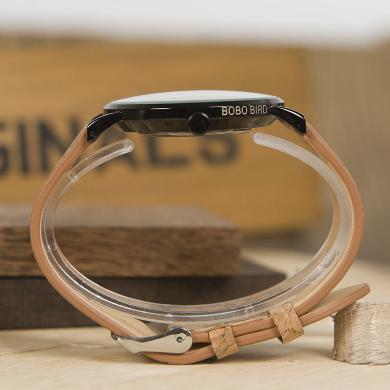 Cork with bamboo movement