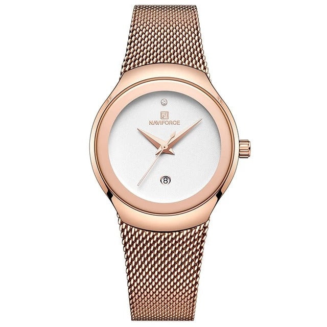Mesh waterproof quartz watch