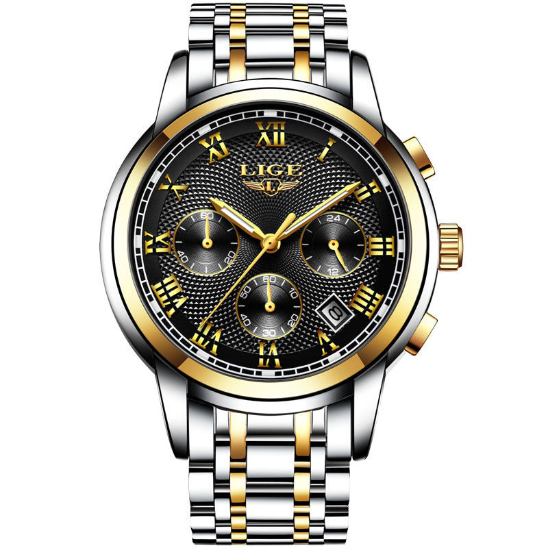 Three-eye corrugated watch