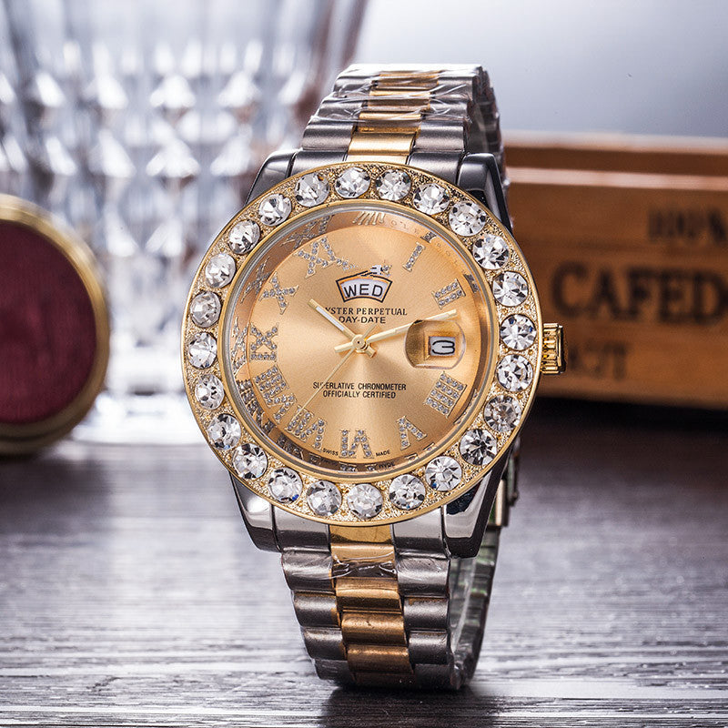 Gypsophila Diamond Steel Belt Watch