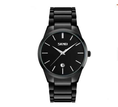 Steel strap quartz watch