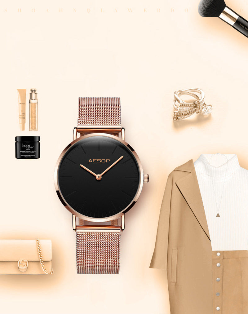 Quartz Waterproof Women's Watch