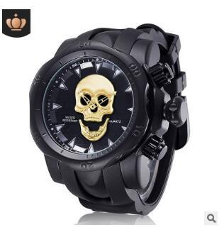 Men's Watch Personality Taro Big Dial Silicone with Quartz Watch