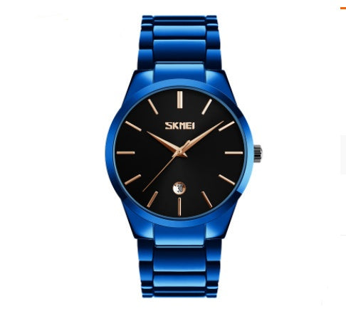 Steel strap quartz watch