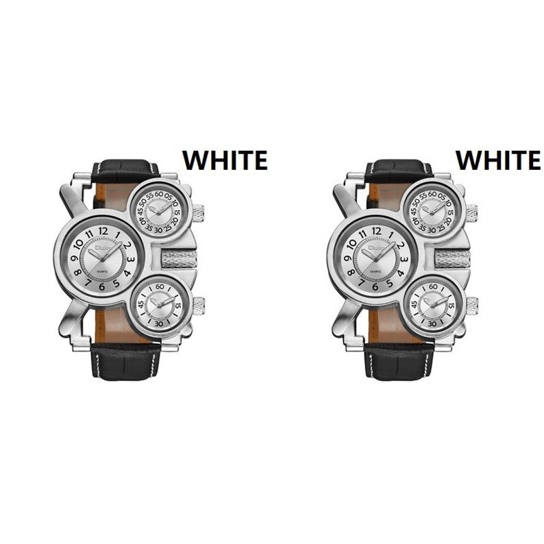 OULM ou Lei foreign trade dual-movement genuine leather men's watch outdoor sports thermometer compass quartz watch wholesale