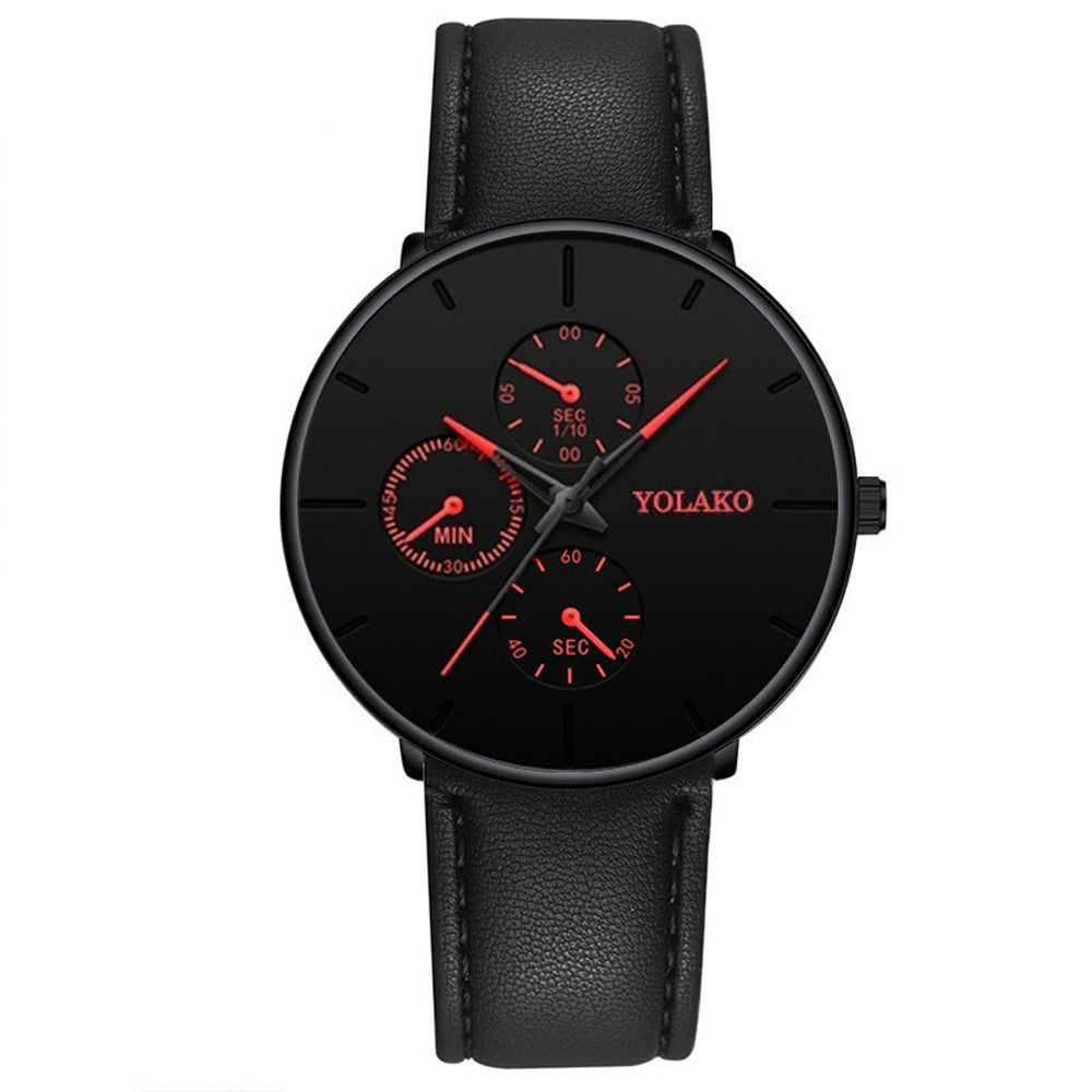 Reloj de cuarzo clásico de negocios informal.