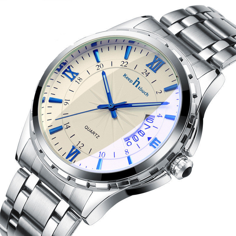 Reloj de cuarzo resistente al agua de alta gama.