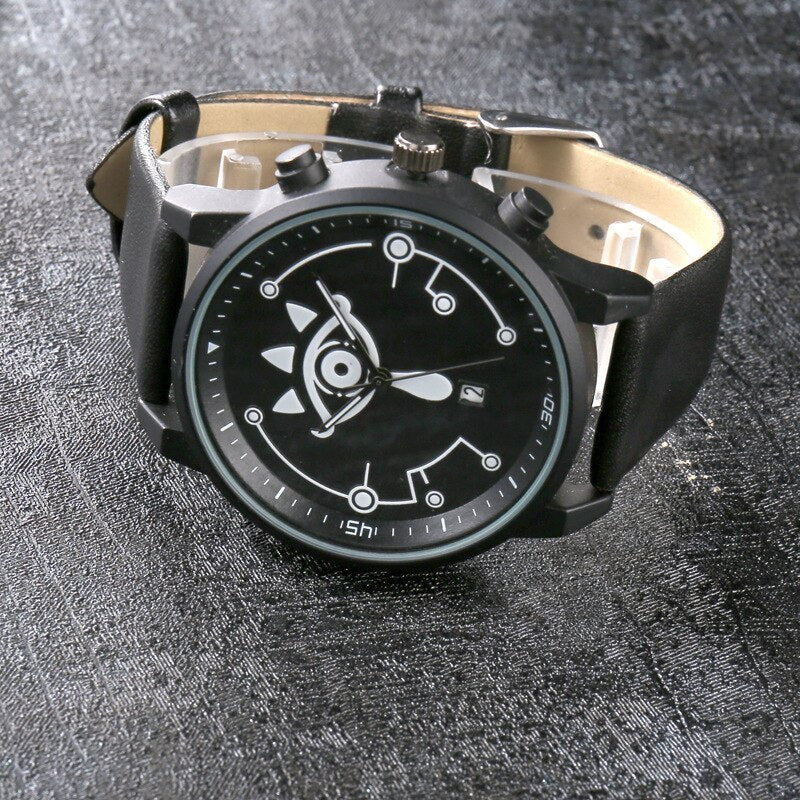 Luminous three-dimensional quartz watch