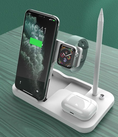 Soporte para teléfono móvil, reloj, auriculares, cargador inalámbrico