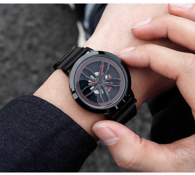 Sanda car wheel quartz watch