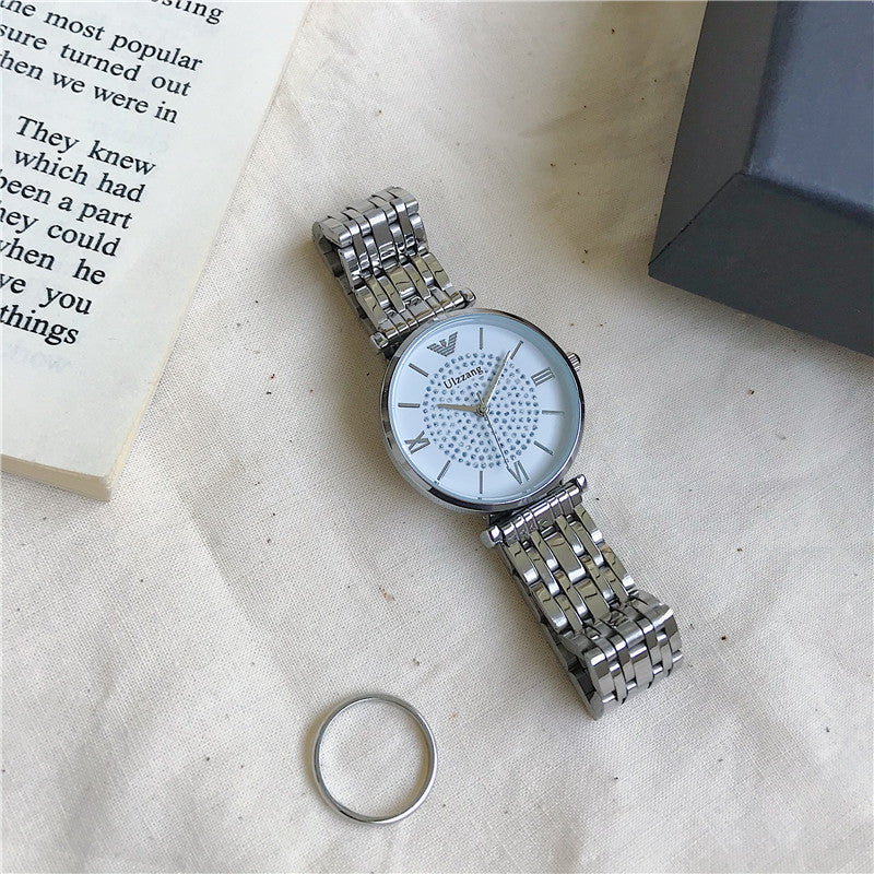 Reloj femenino de estilo minimalista de lujo con gran sensación de luminosidad.