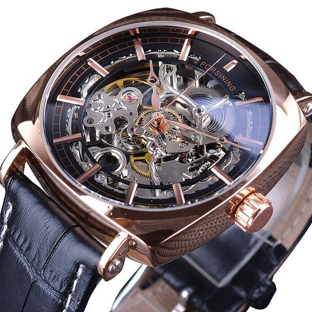 Men's fashion hollow waterproof automatic mechanical watch