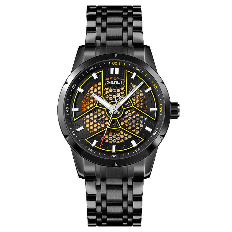 Reloj mecánico esqueleto para hombre automático Creative Honeycomb