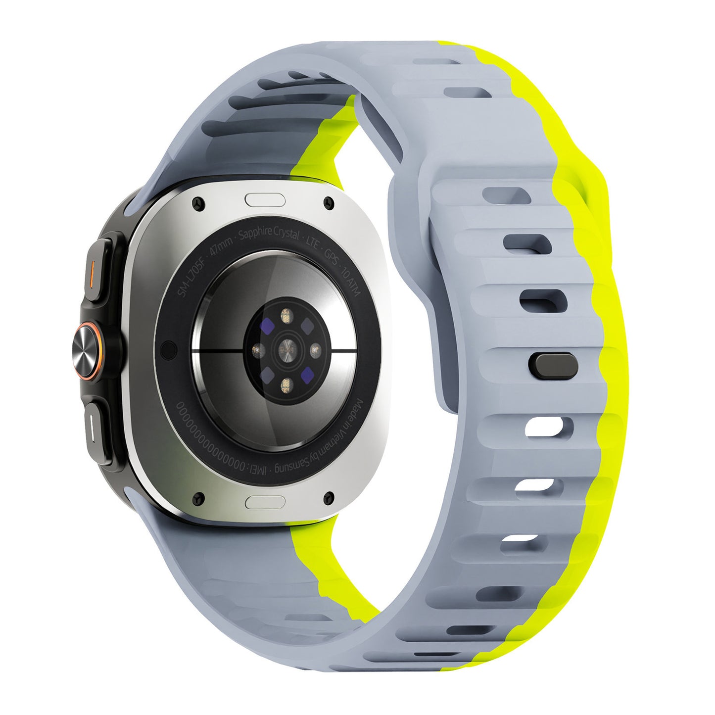 Correa de silicona con hebilla inversa Ultra Wave para reloj compatible con 47 mm