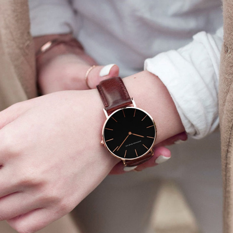 Reloj de pulsera creativo para estudiantes, ligero y fino, venta al por mayor