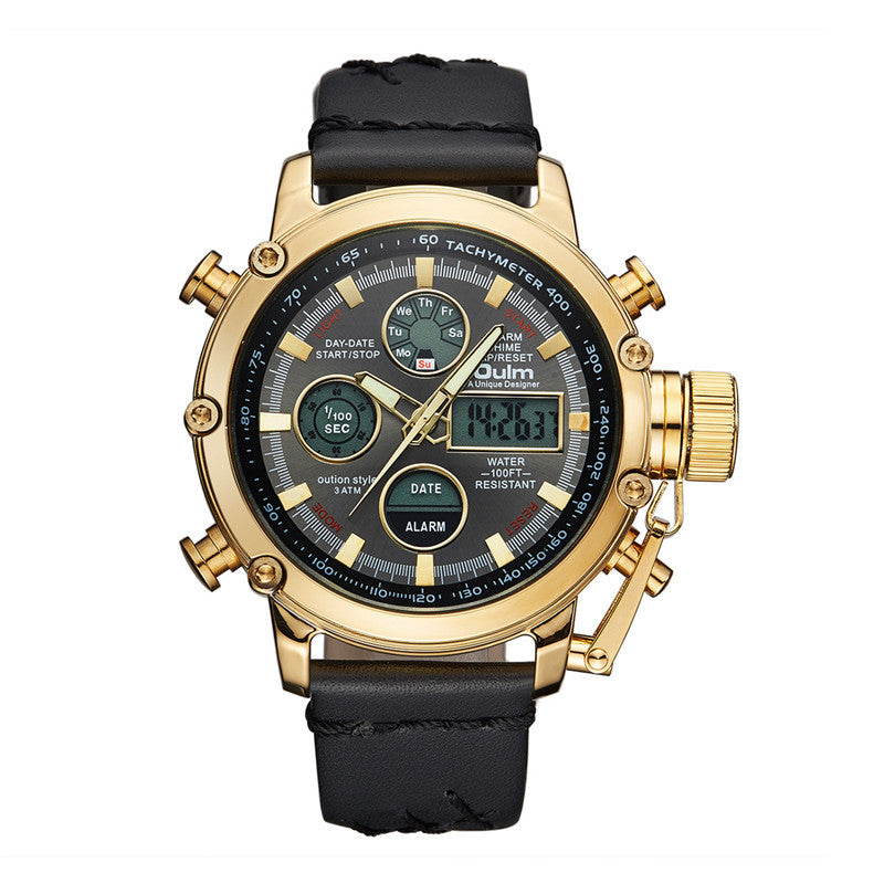 Quartz European Style Leather Watch Fashion Men's Watch