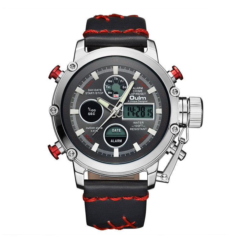 Quartz European Style Leather Watch Fashion Men's Watch