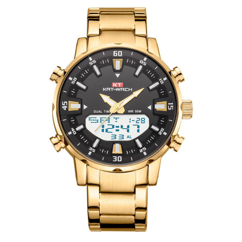 Dual Movement Luminous Large Dial Watch
