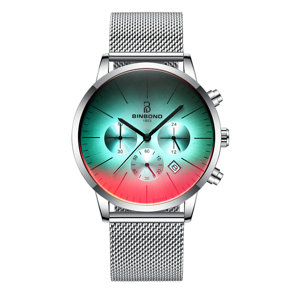 Reloj deportivo multifunción ultrafino Symphony para hombre, resistente al agua, color azul