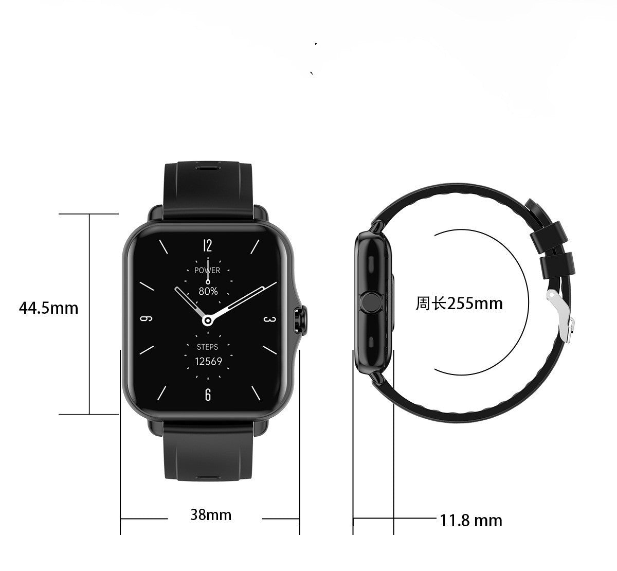 Q8 スマートウォッチ 大画面 Y20 Bluetooth 音楽通話 ダイヤル
