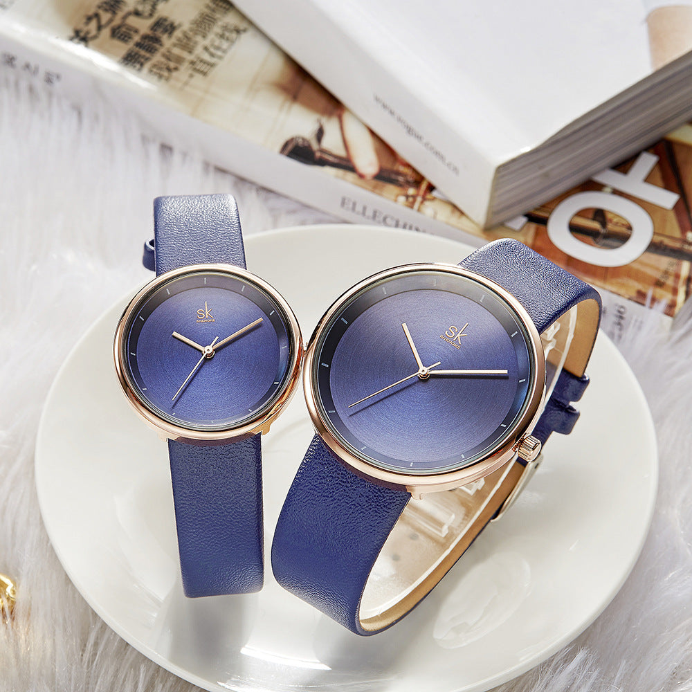 Reloj de pareja Sheng Carved K8040