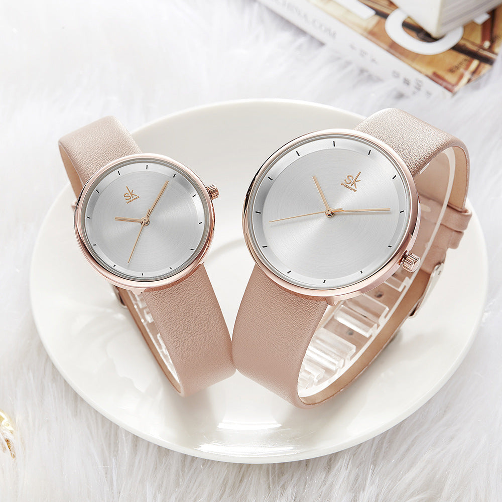 Reloj de pareja Sheng Carved K8040
