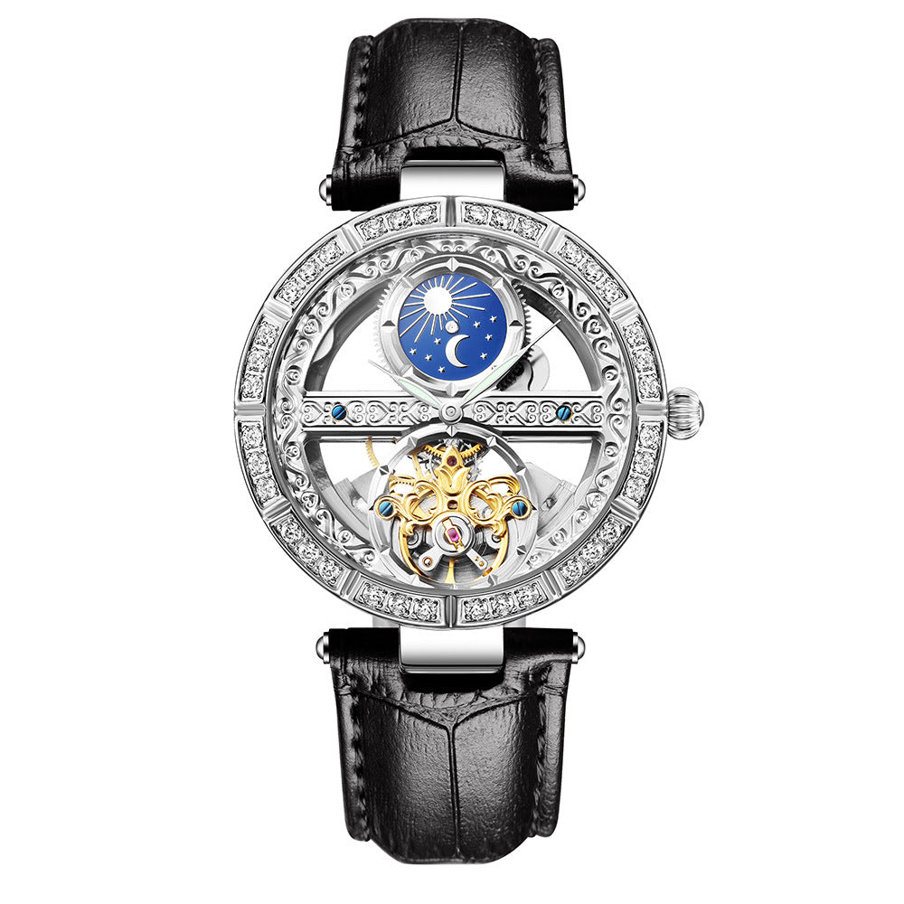 Reloj de marca de lujo para mujer de negocios, hueco y creativo