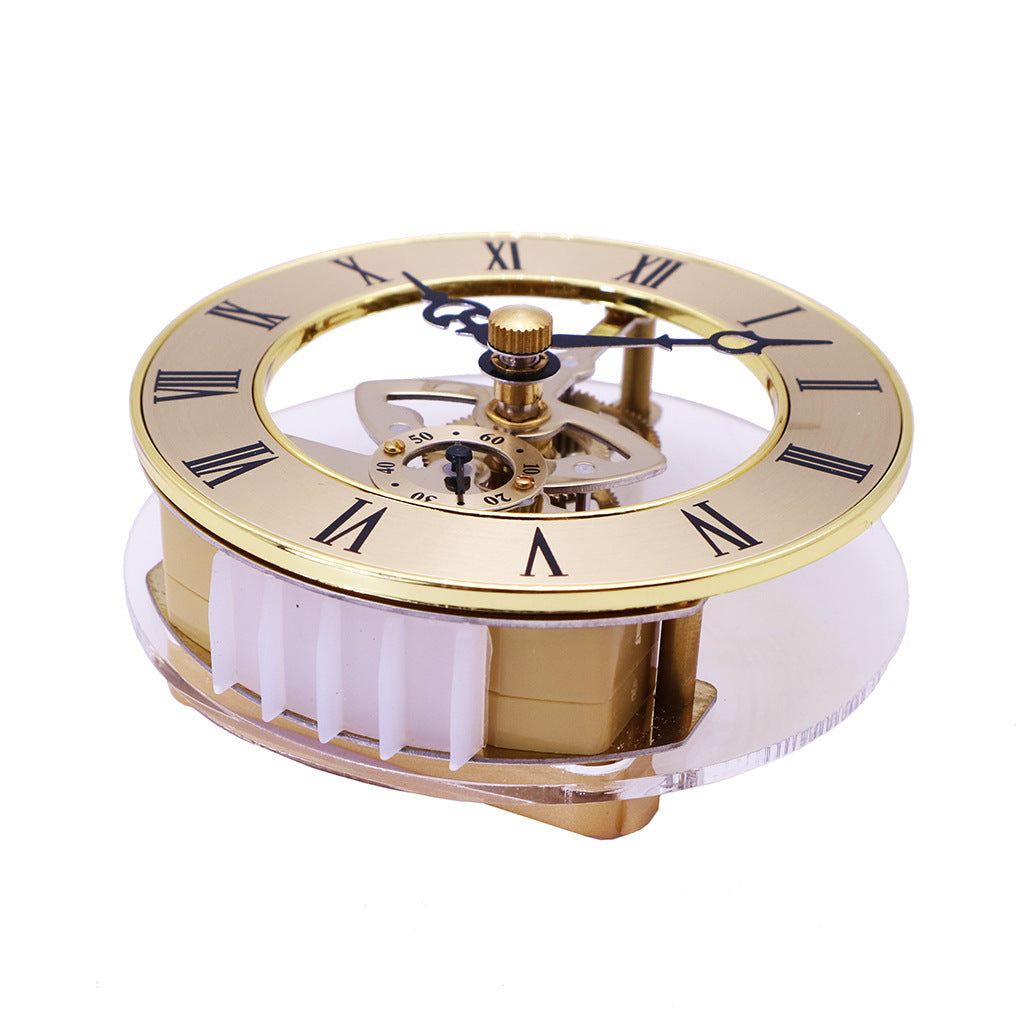 Movimiento de reloj transparente Movimiento de engranajes Cristal
