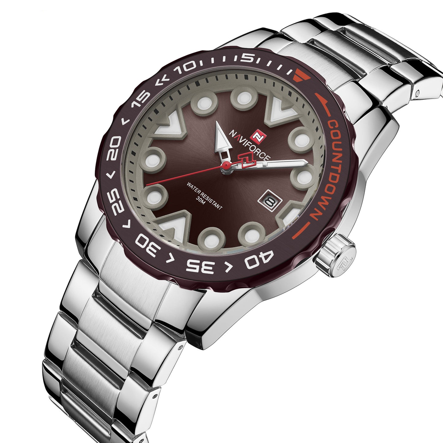 Simple Men's Watch Waterproof Calendar Steel Band Business Men's Quartz Watch Men's Watch