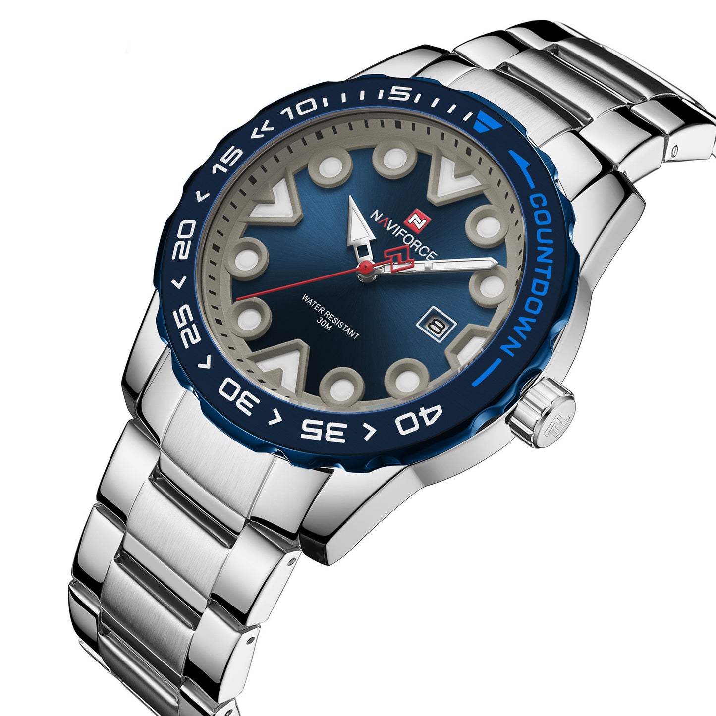 Simple Men's Watch Waterproof Calendar Steel Band Business Men's Quartz Watch Men's Watch