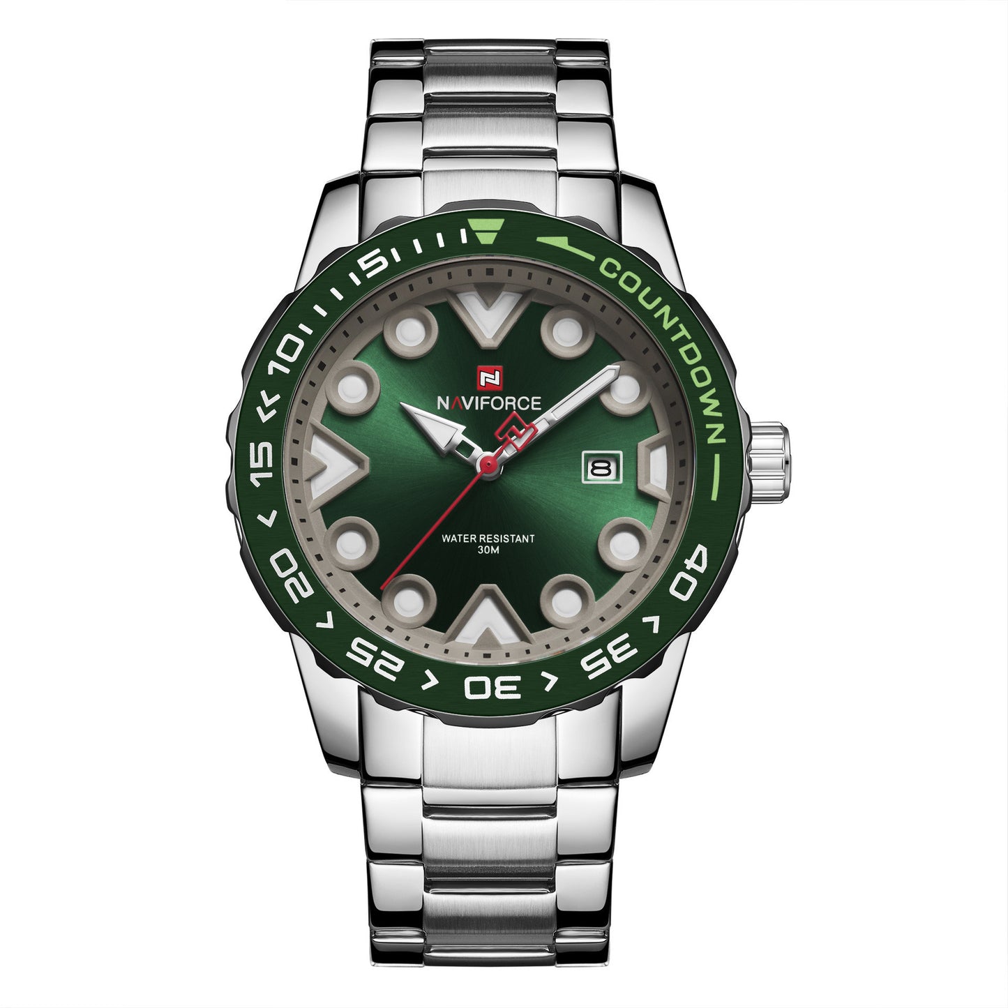 Simple Men's Watch Waterproof Calendar Steel Band Business Men's Quartz Watch Men's Watch