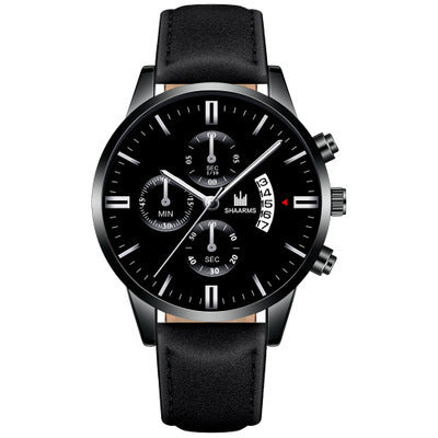 Reloj de cuarzo para hombre, informal, sencillo, con calendario de negocios y correa