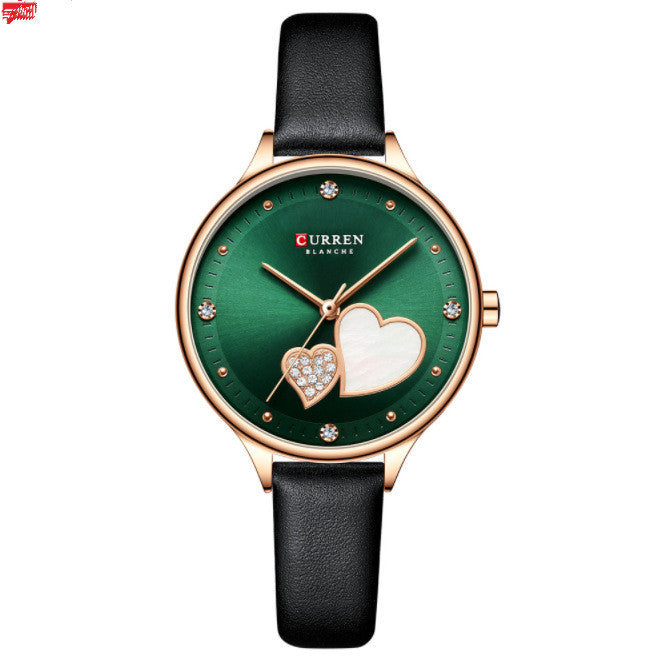 Reloj de cuarzo resistente al agua, reloj de moda informal con cinturón para mujer