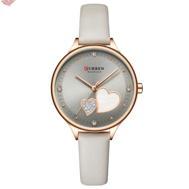 Reloj de cuarzo resistente al agua, reloj de moda informal con cinturón para mujer