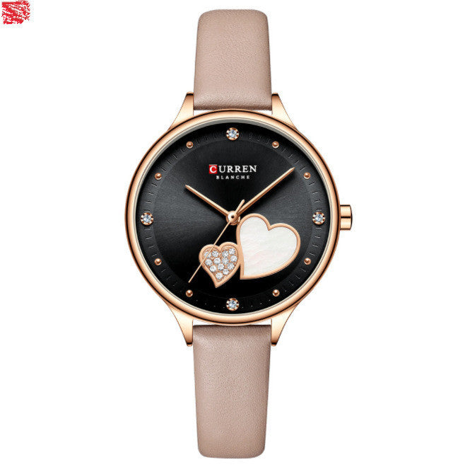 Reloj de cuarzo resistente al agua, reloj de moda informal con cinturón para mujer